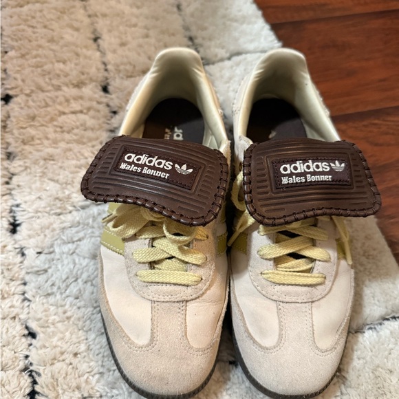 Adidas Wales Bonner Cream + Lime Sneakers main image 4